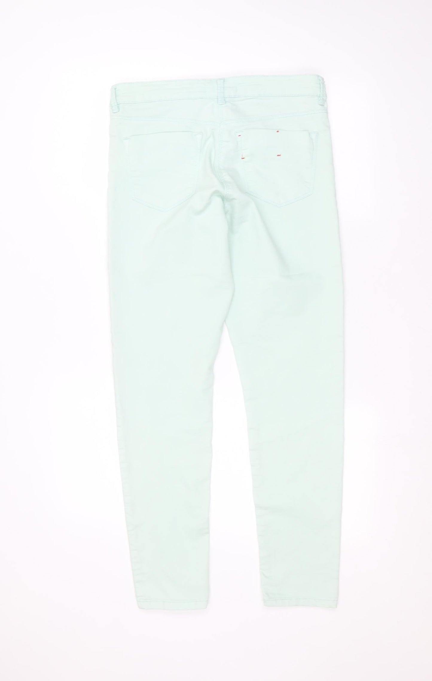 Womens UK Size 12 Papaya Regular Fit Skinny Green Jeans