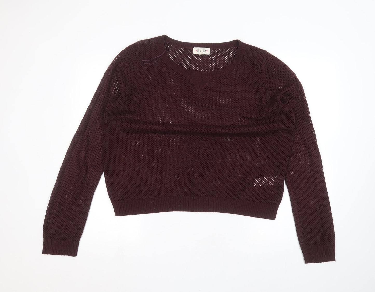 Womens UK Size 18 New Look Red Pullover Jumper