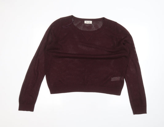 Womens UK Size 18 New Look Red Pullover Jumper