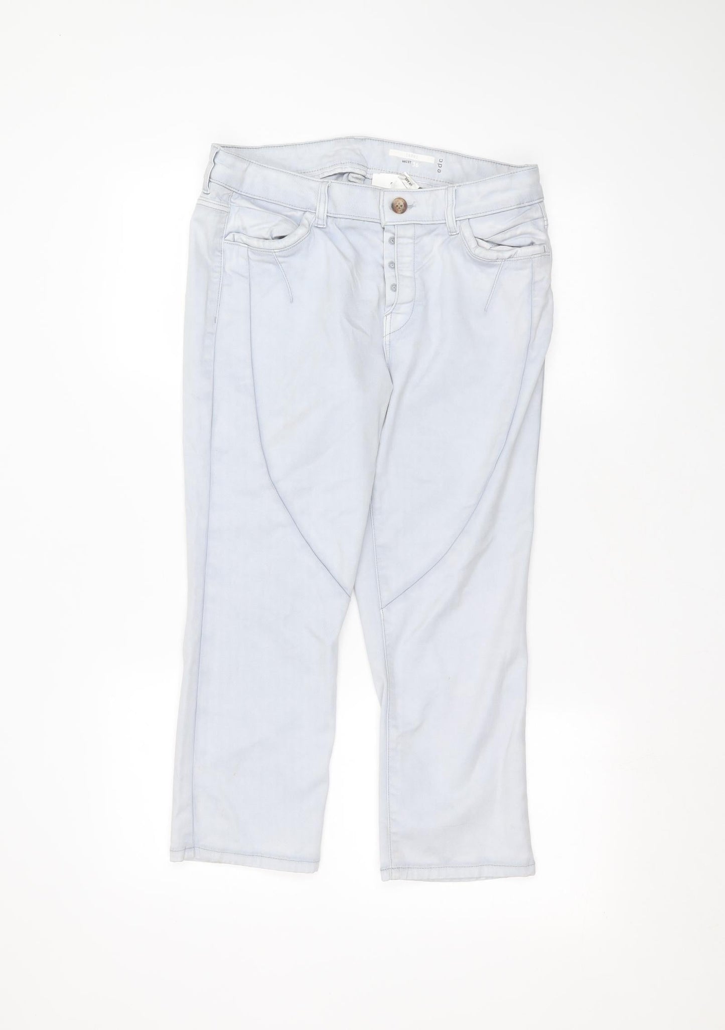 EDC Womens Blue   Straight Jeans Size 36 in L21 in