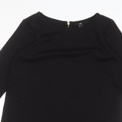 Womens UK Size S H&M Black Pullover Jumper