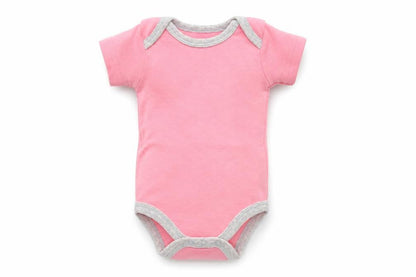 Front view of Modern Baby Baby Pink Babygrow One-Piece, size 0-3, Months