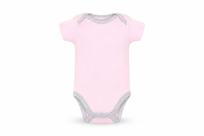 Front view of Modern Baby Baby Pink Babygrow One-Piece, size 0-3, Months