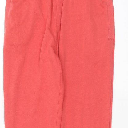Cotton Traders Womens Orange   Sweatpants Trousers Size 10 L26 in