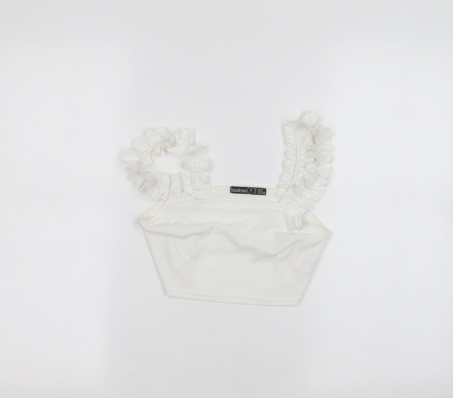 Boohoo Womens White   Basic T-Shirt Size 12