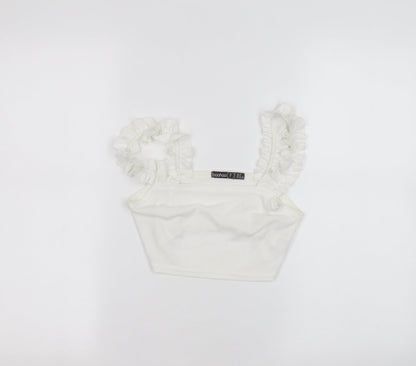 Boohoo Womens White   Basic T-Shirt Size 12