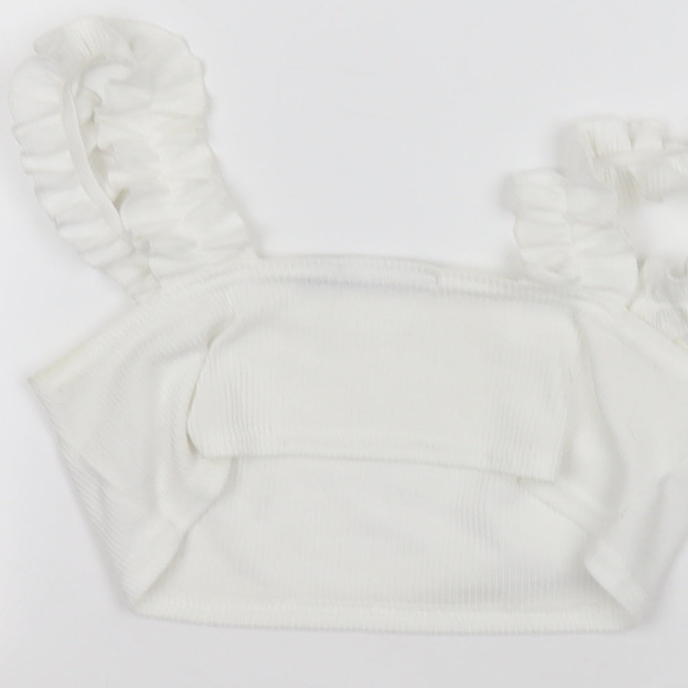 Boohoo Womens White   Basic T-Shirt Size 12