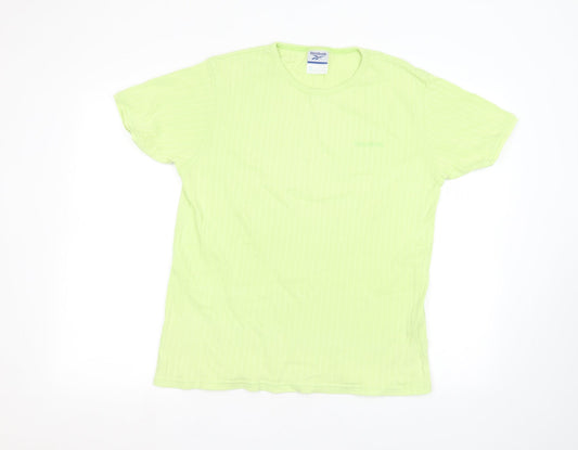 Reebok Mens Green    T-Shirt Size L