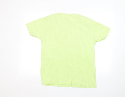 Reebok Mens Green    T-Shirt Size L