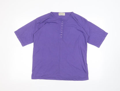 Additional front view of Prestige women’s purple basic t-shirt one size