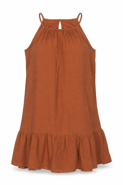 Womens UK Size 14 Primark Brown Basic T-Shirt
