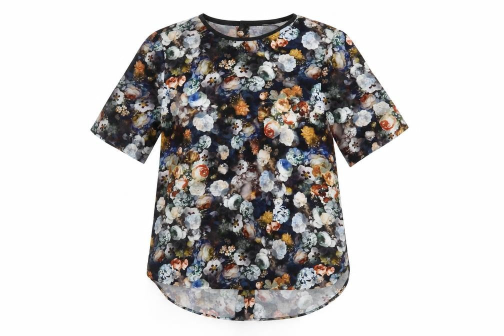Womens UK Size XS Zara Black Basic Button-Up