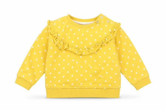 H&M Baby Yellow Polka Dot  Pullover Jumper Size 12-18 Months