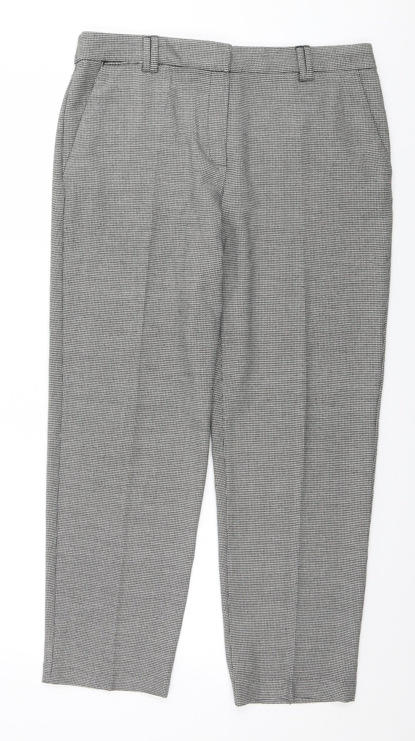 Womens UK Size 12 Marks and Spencer Regular Fit  Grey Trousers