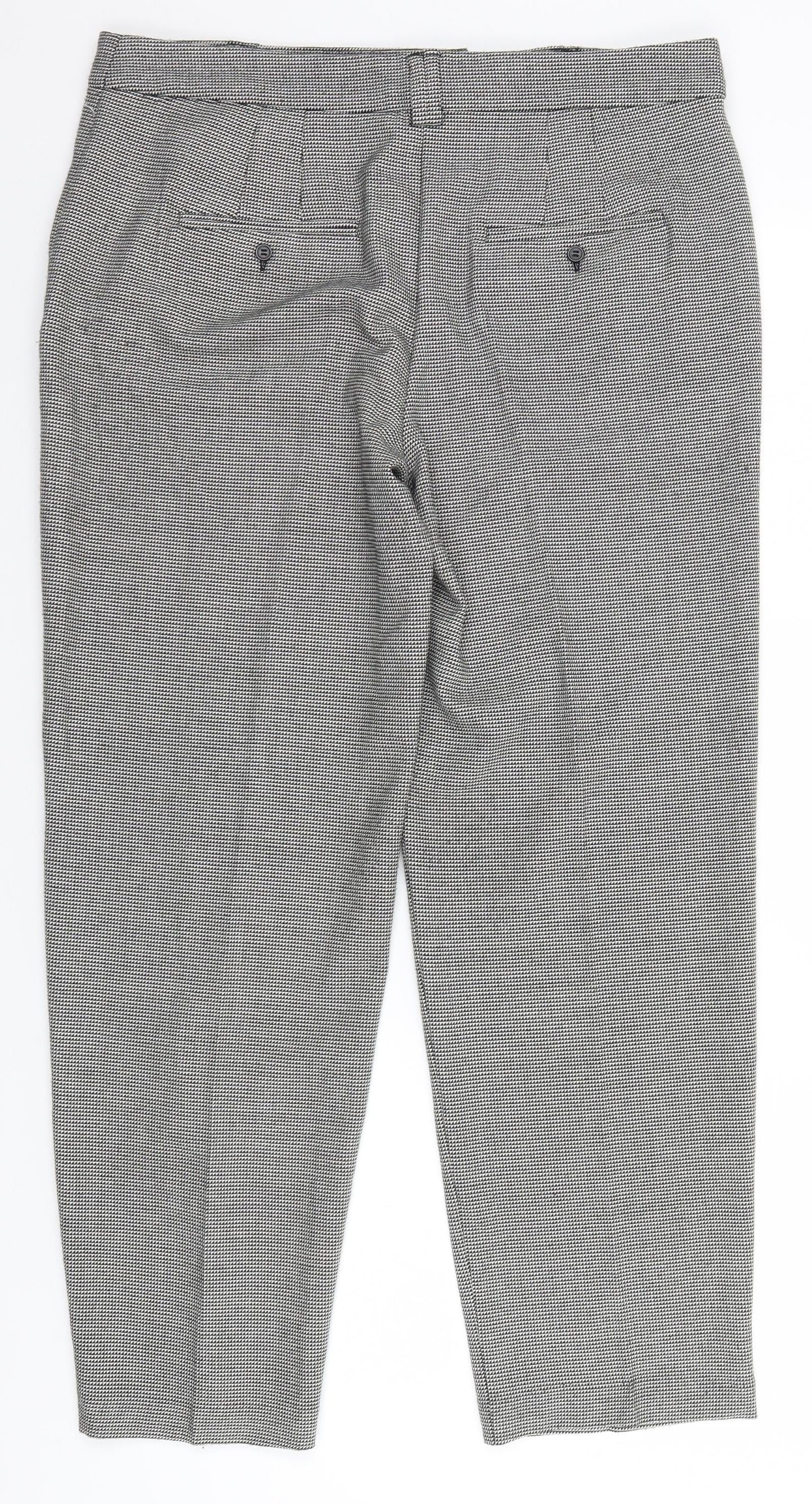 Womens UK Size 12 Marks and Spencer Regular Fit  Grey Trousers