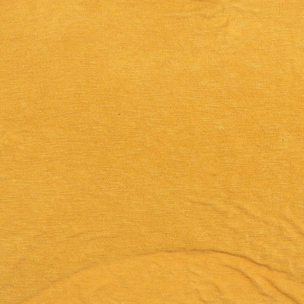 Womens UK Size  Preworn Orange Basic T-Shirt