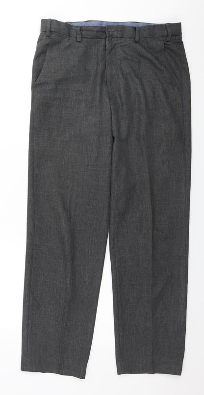 Marks and Spencer Mens Grey   Trousers  Size 32 in L30 in