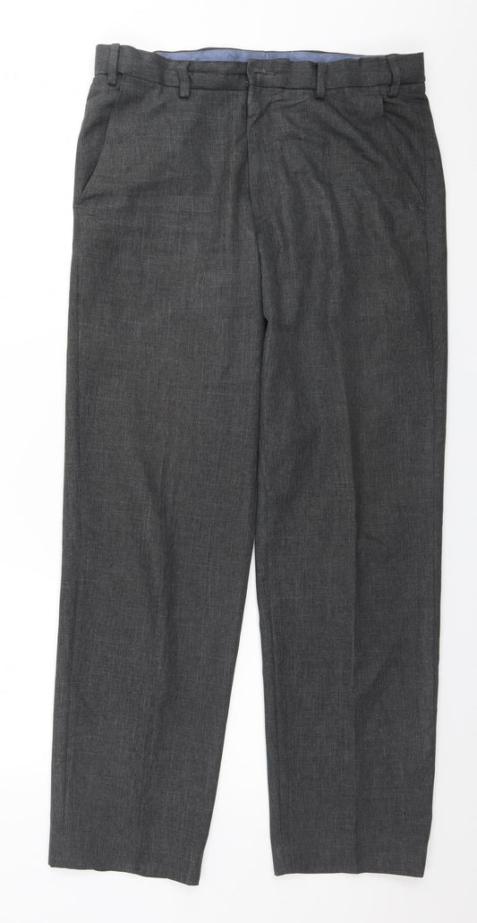 Marks and Spencer Mens Grey   Trousers  Size 32 in L30 in