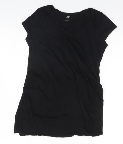 Womens UK Size M H&M Black Basic T-Shirt