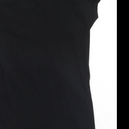 Womens UK Size M H&M Black Basic T-Shirt