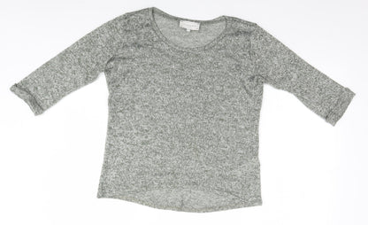 Womens UK Size 10 New Look Beige Basic T-Shirt