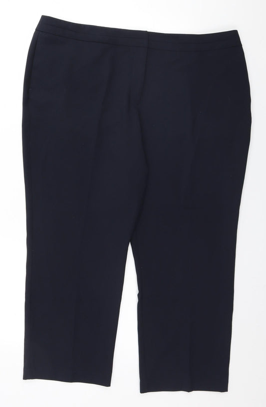 Bonmarché Womens Blue   Trousers  Size 18 L25 in