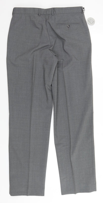 Marks and Spencer Mens Grey   Trousers  Size 34 in L30 in