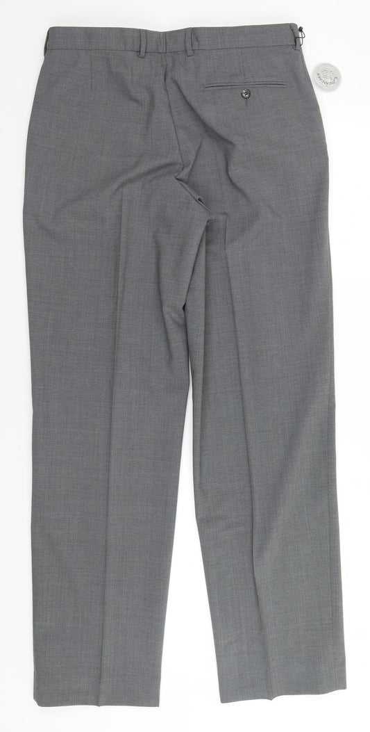 Marks and Spencer Mens Grey   Trousers  Size 34 in L30 in