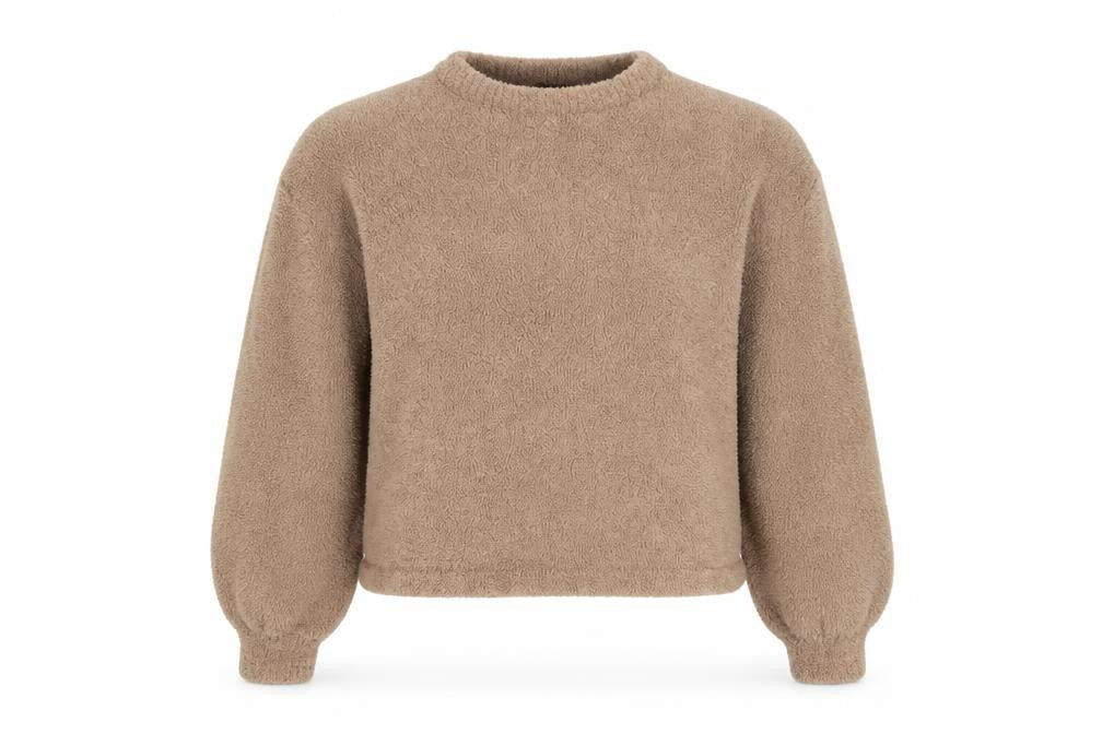 Womens UK Size S PRETTYLITTLETHING Brown Pullover Jumper