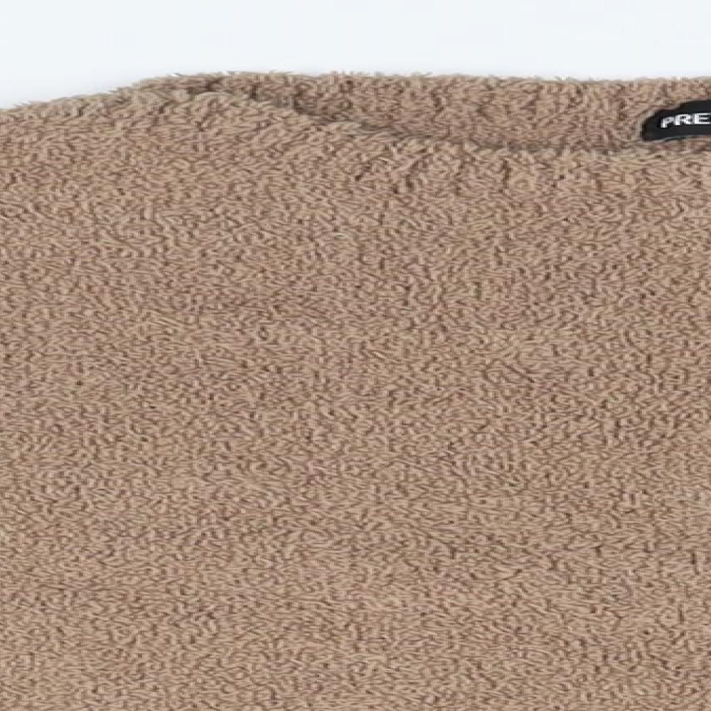 Womens UK Size S PRETTYLITTLETHING Brown Pullover Jumper