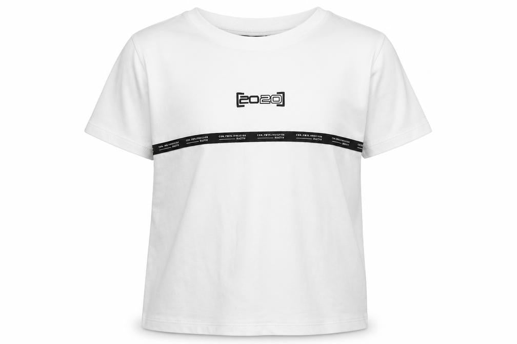 Front view of River Island girls’ white basic t-shirt, size 7-8, years - [2020]