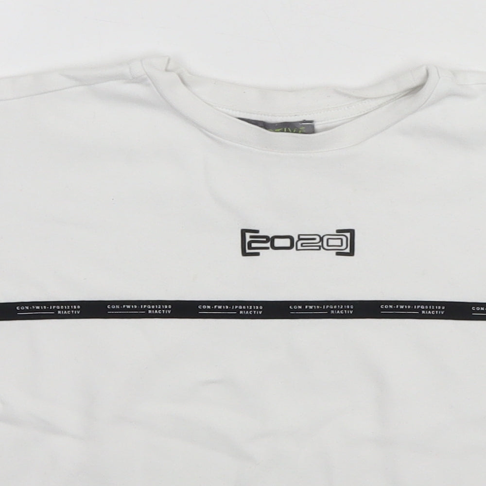 River Island Girls White   Basic T-Shirt Size 7-8 Years  - [2020]