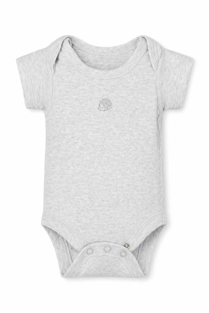 Front view of Marks & Spencer Baby Grey Leotard One-Piece Size Newborn