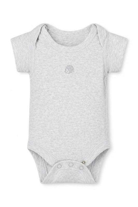Front view of Marks & Spencer Baby Grey Leotard One-Piece Size Newborn