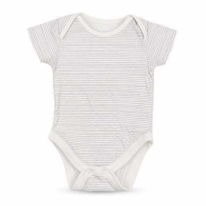 Front view of Disney Baby Green Striped Leotard One-Piece, size 0-3, Months