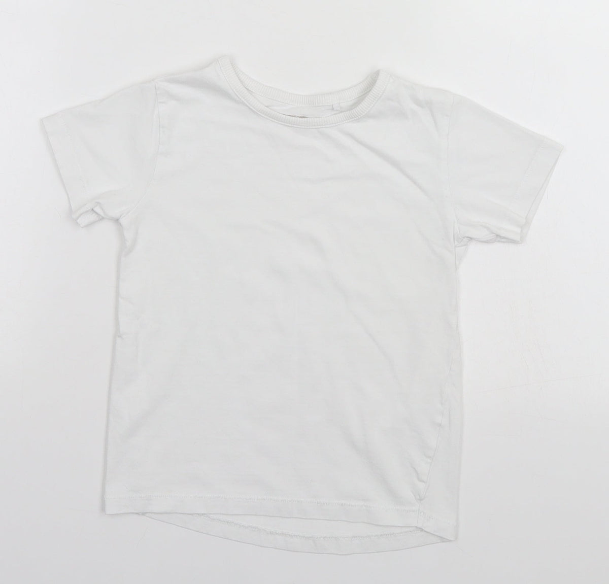 Front view of Next boys’ white basic t-shirt