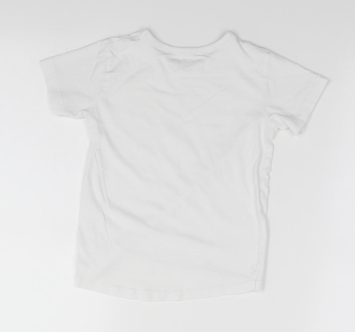 Back view of Next boys’ white basic t-shirt