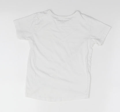 Back view of Next boys’ white basic t-shirt
