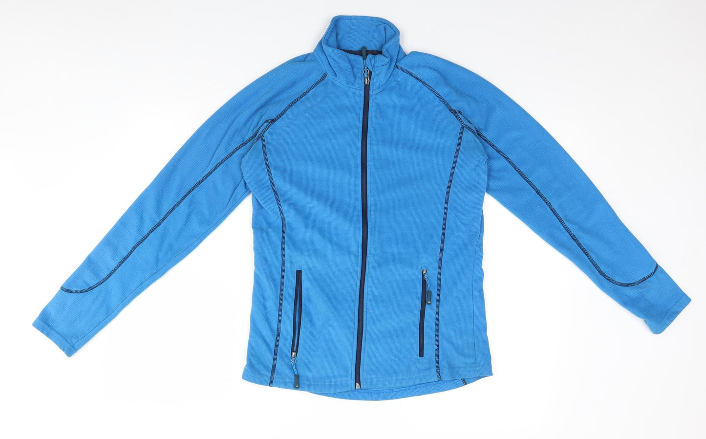 Womens UK Size  Preworn Blue Full Zip Jumper