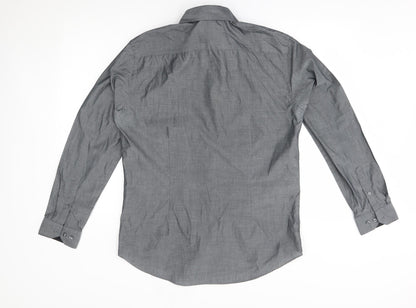 George Mens Grey    Button-Up Size 16