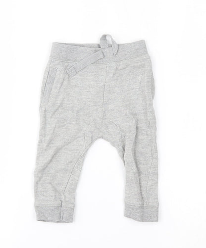 M&Co Baby Grey   Jogger Trousers Size 6-9 Months