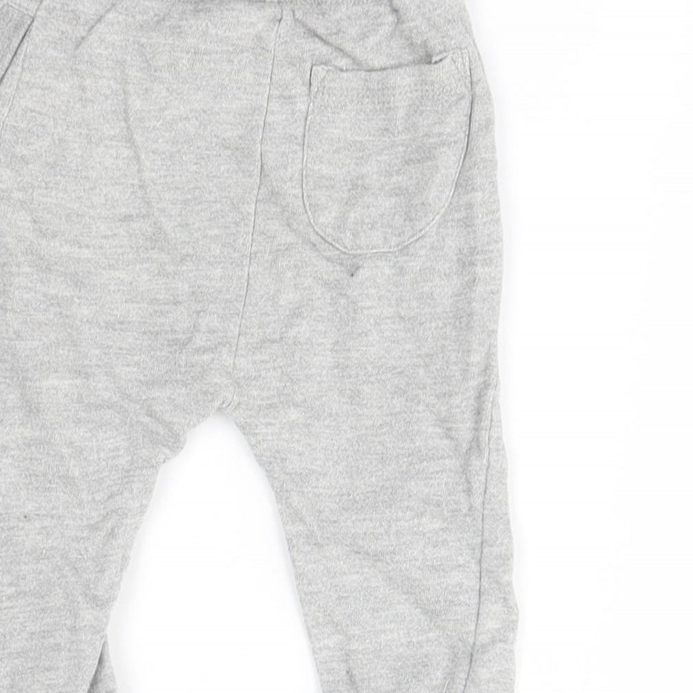 M&Co Baby Grey   Jogger Trousers Size 6-9 Months