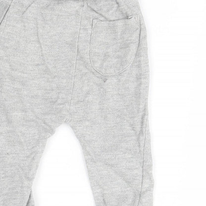 M&Co Baby Grey   Jogger Trousers Size 6-9 Months