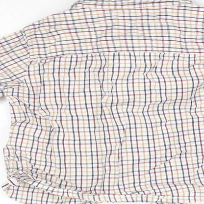 Brand and care label for notting hill boys’ multicoloured plaid basic button-up, size 6-9, months