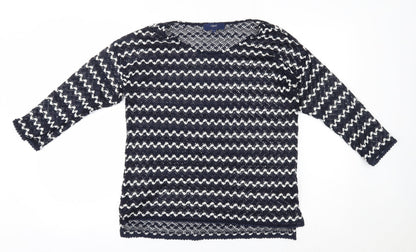 Womens UK Size 10 NEXT Blue Pullover Jumper