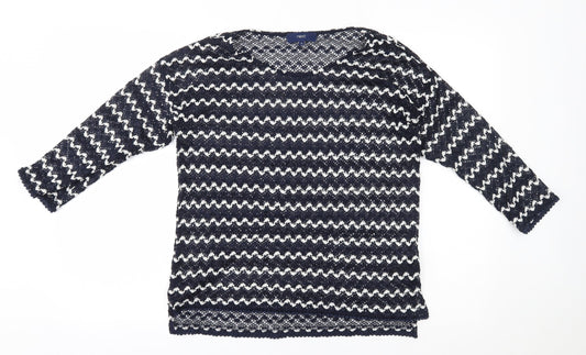 Womens UK Size 10 NEXT Blue Pullover Jumper