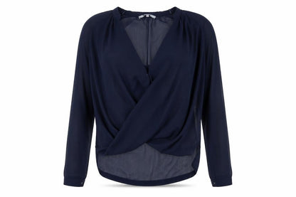 NEXT Womens Blue   Wrap Button-Up Size 12