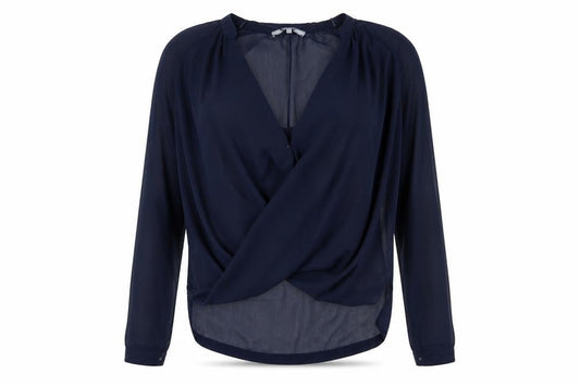 NEXT Womens Blue   Wrap Button-Up Size 12