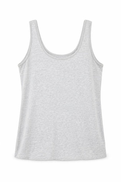 Front view of Primark women’s grey basic tank, size L