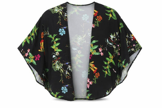 Womens UK Size L Boohoo Black Wrap Blouse